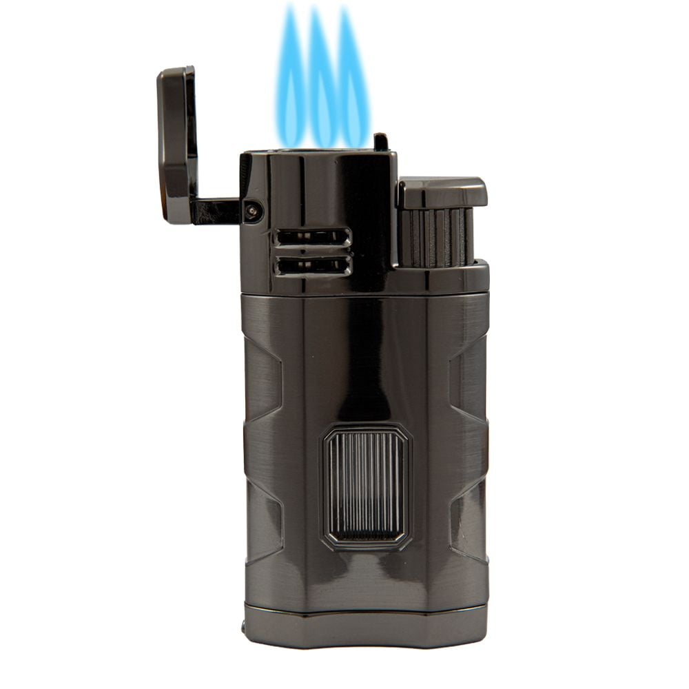 Rocky Patel Lighter Hex Triple Torch - Gunmetal