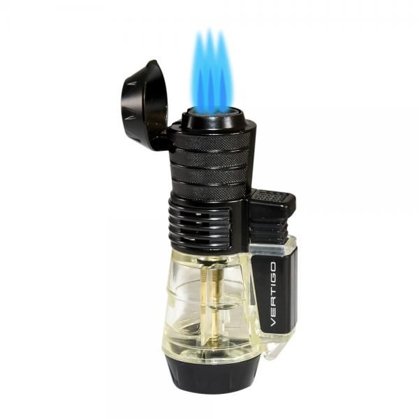 Vertigo Sputnik Triple Torch Lighter - Clear