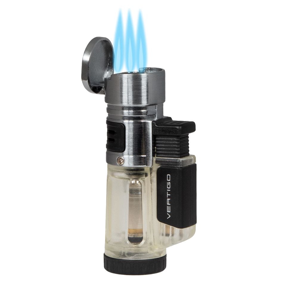 Vertigo Blizzard Triple Torch Lighter - Gunmetal
