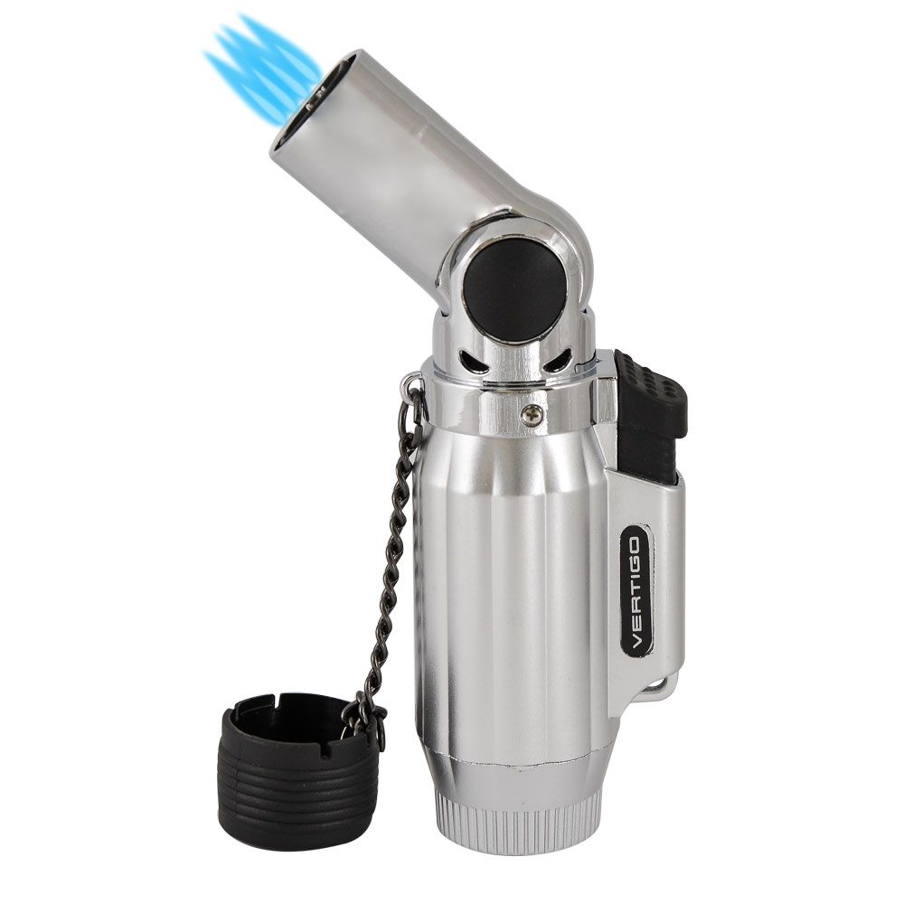 Vertigo Intimidator Quad Torch Lighter - Chrome