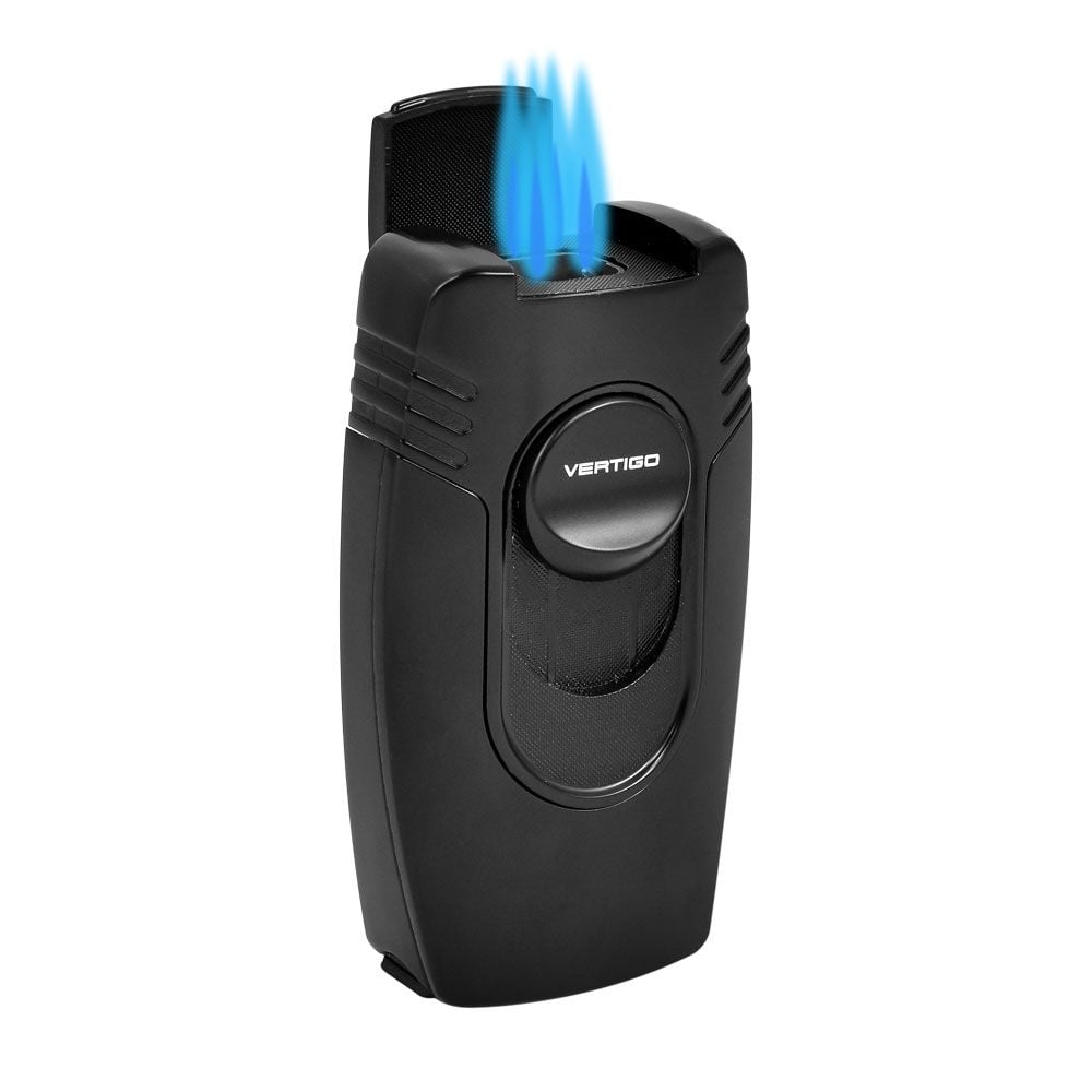 Vertigo Goliath Quad Torch Lighter with Punch Cutter - Gunmetal