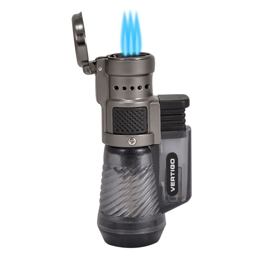 Vertigo Cyclone Triple Torch Lighter Charcoal - Single of 1