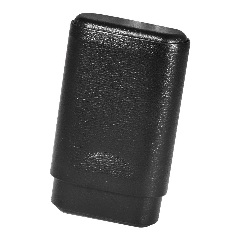 Craftsman's Bench Leather Cigar Case Robusto 60 - Black