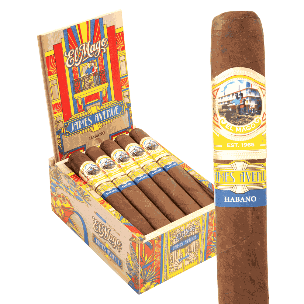 El Mago James Avenue Habano Box Pressed Toro / 6 x 54 Pack of 5
