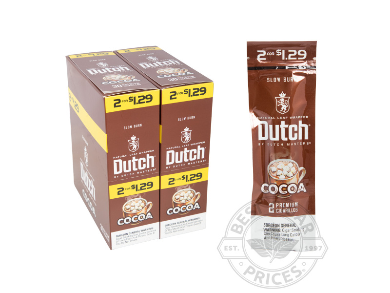 Dutch By Dutch Masters Cocoa Fusion 2 For $1.29 Cigarillos - Carton - 60 Total Cigars