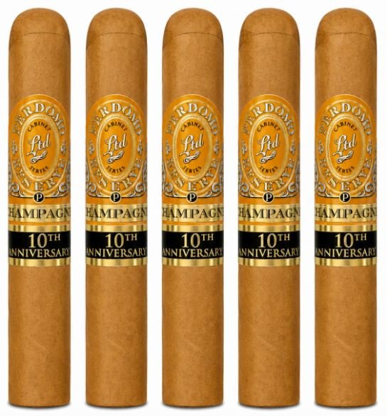 Perdomo 10th Anniversary Champagne Series Connecticut Robusto 5-Pack