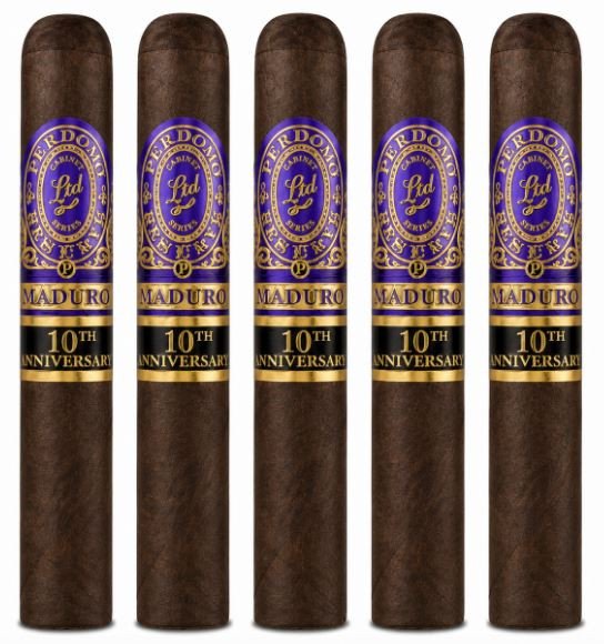 Perdomo 10th Anniversary Champagne Series Maduro Epicure 5-Pack