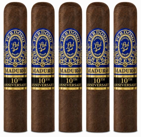 Perdomo 10th Anniversary Champagne Series Maduro Robusto 5-Pack