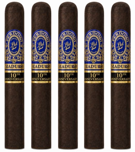 Perdomo 10th Anniversary Champagne Series Maduro Super Toro 5-Pack