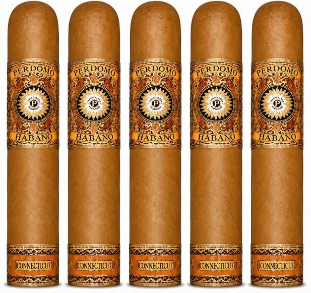 Perdomo Habano Bourbon Barrel Aged Connecticut Gordo 5-Pack