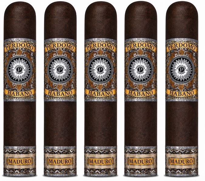 Perdomo Habano Bourbon Barrel Aged Maduro Gordo 5-Pack