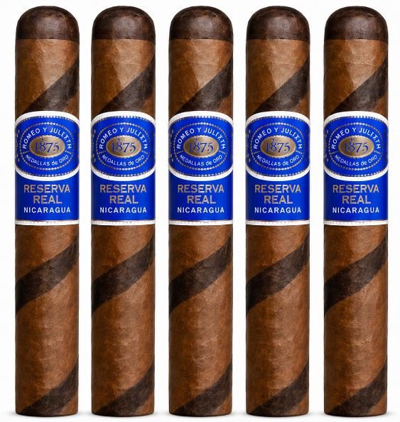 Romeo y Julieta Reserva Real Nicaragua Midnight Twist Twisted Toro 5-Pack