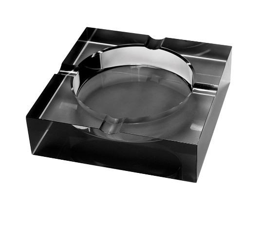 Crystal Ashtray Black