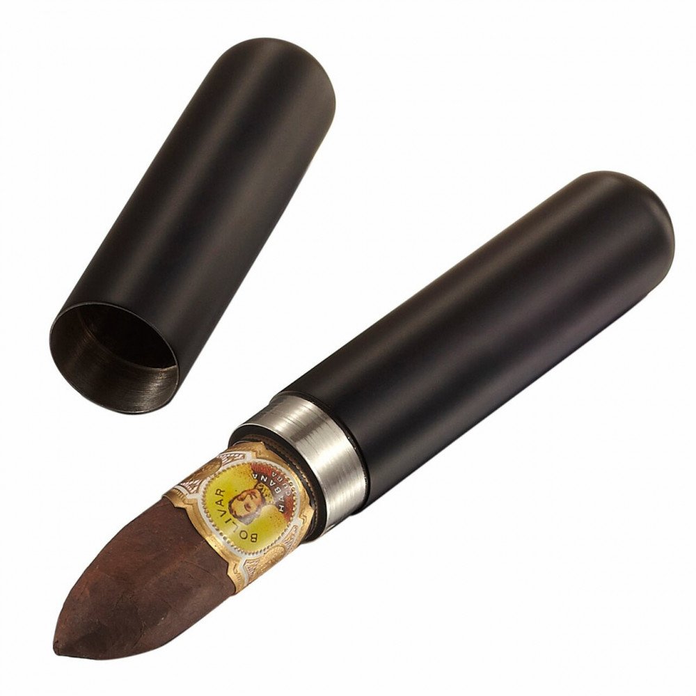 Delta Black Matte Stainless Steel Cigar Tube