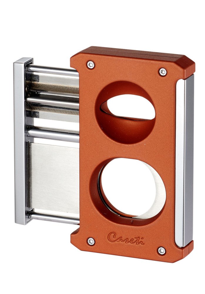 Caseti Trident 3 in 1 Burnt Orange Cigar Cutter