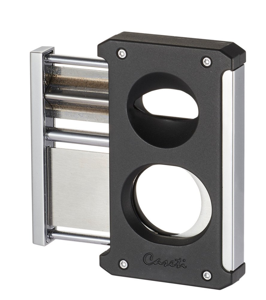 Caseti Trident 3 in 1 Matte Black Cigar Cutter