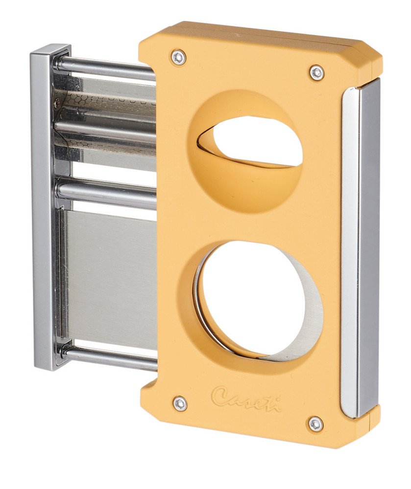 Caseti Trident 3 in 1 Yellow Cigar Cutter