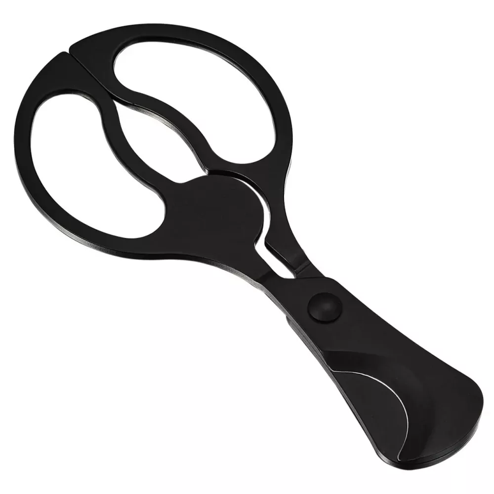 Visol Archibald Matte Black Stainless Steel Cigar Scissors