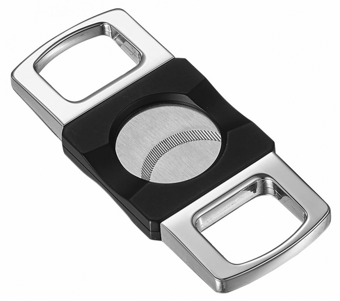 Visol Crater Matte Black Cigar Cutter