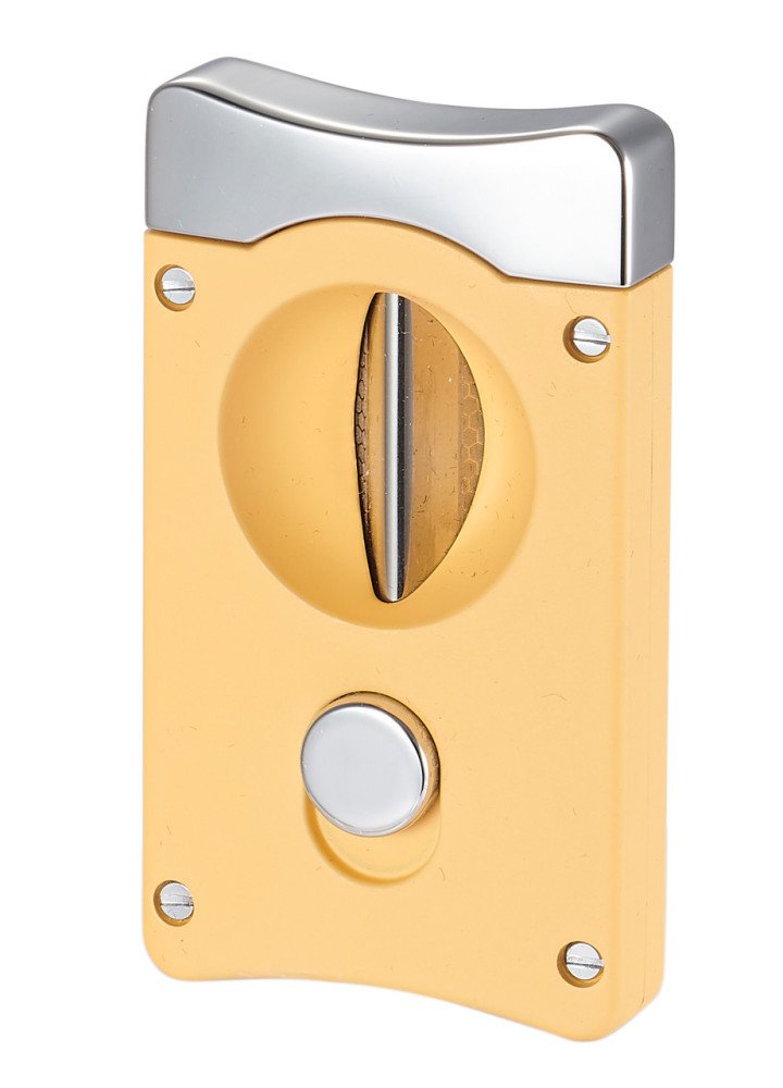 Wedge V Cigar Cutter Yellow