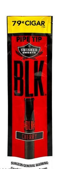 Swisher Sweets BLK Tip Cigarillos Cherry Singles