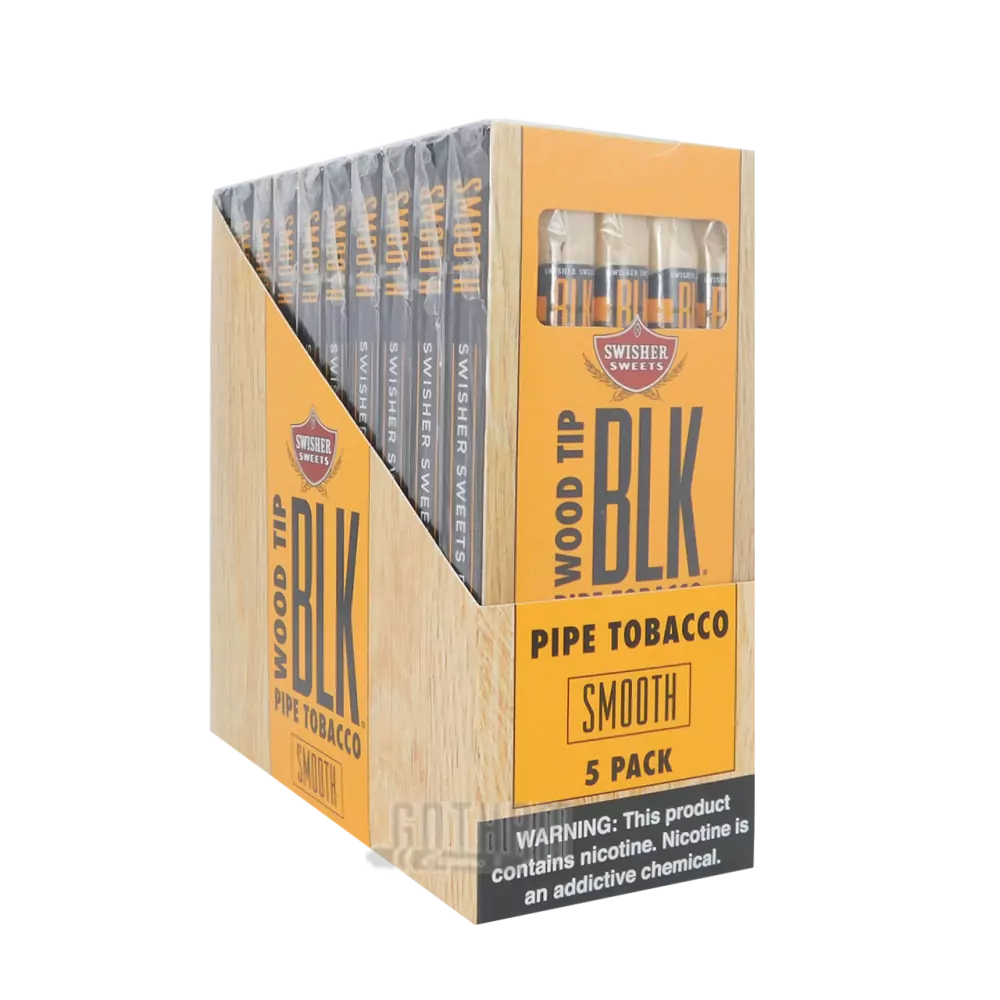 Swisher Sweets BLK Wood Tip Cigarillos Smooth