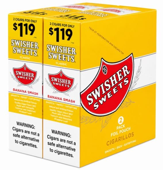 Swisher Sweets Cigarillos Banana Smash 2 for $1.19
