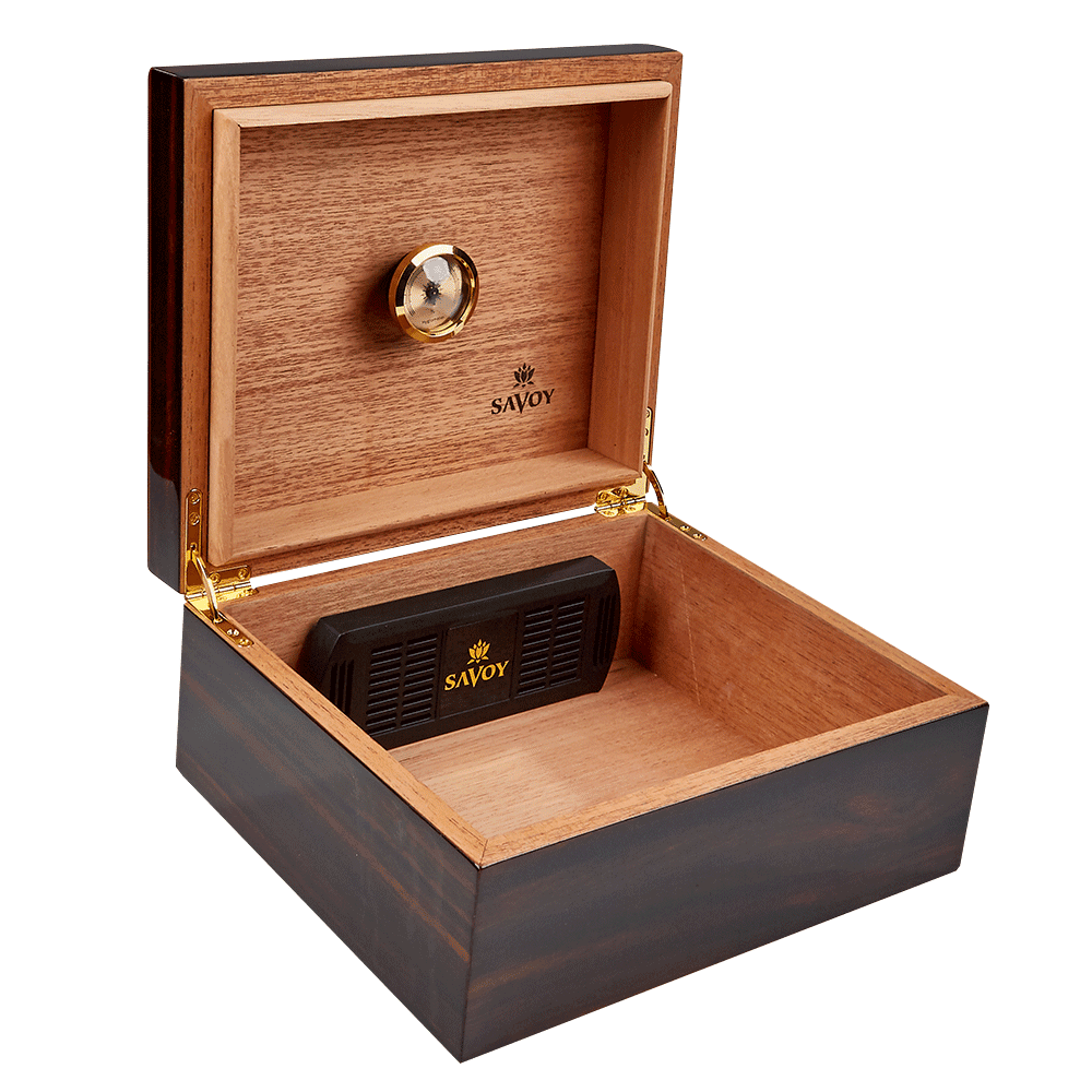 Ashton Classic Savoy Humidor 50 Cigar Capacity Macassar