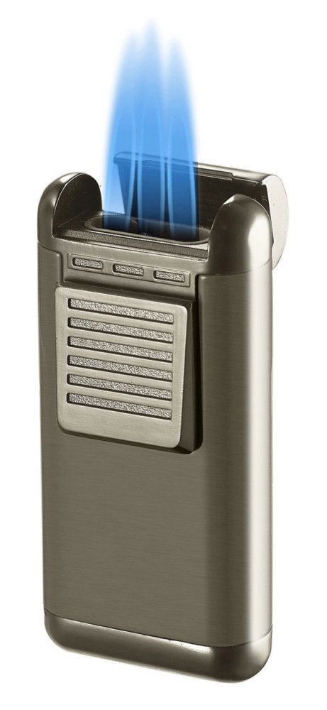 Antero Gunmetal Triple Torch Flame Cigar Lighter