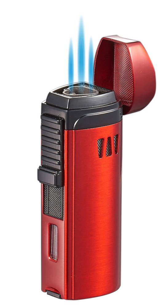 Denali Triple Torch Cigar Lighter Red