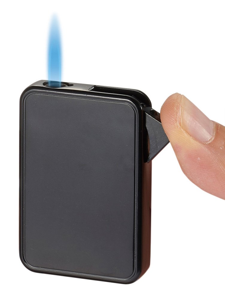 Elk Single Flame Cigar Lighter Black