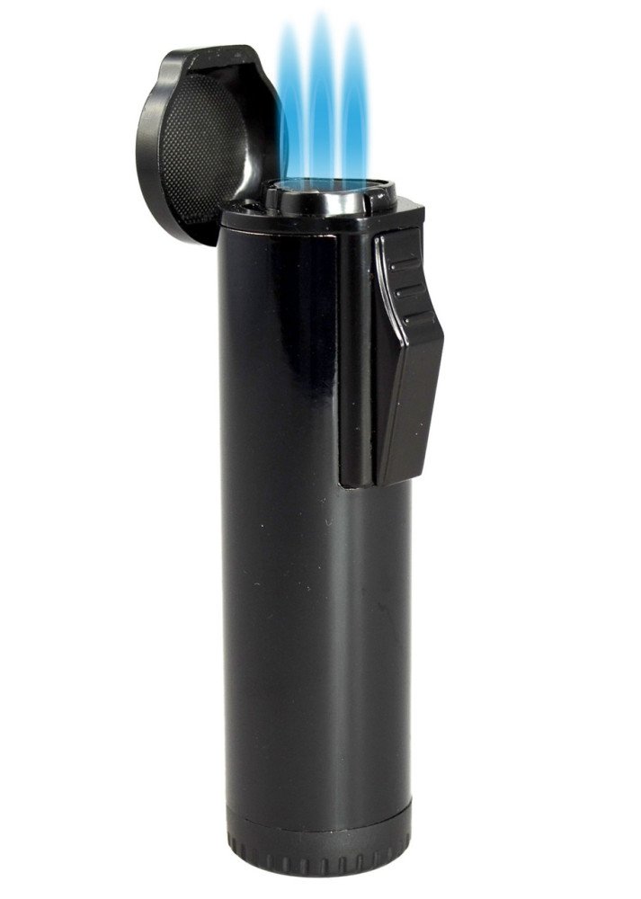 Hades Triple Flame Torch Lighter Black