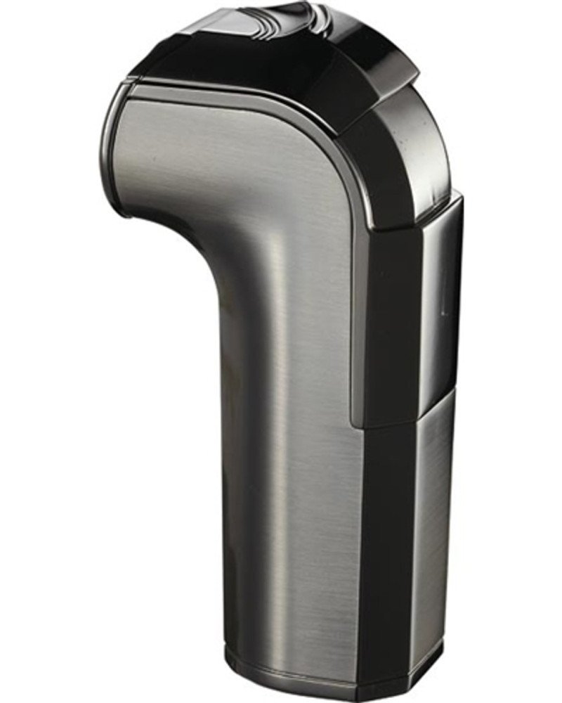 Handle Triple Jet Flame Satin Gunmetal Cigar Lighter