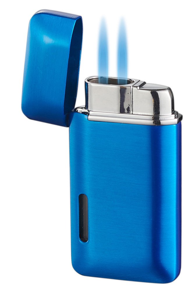 Nevis Dual Torch Cigar Lighter - Blue