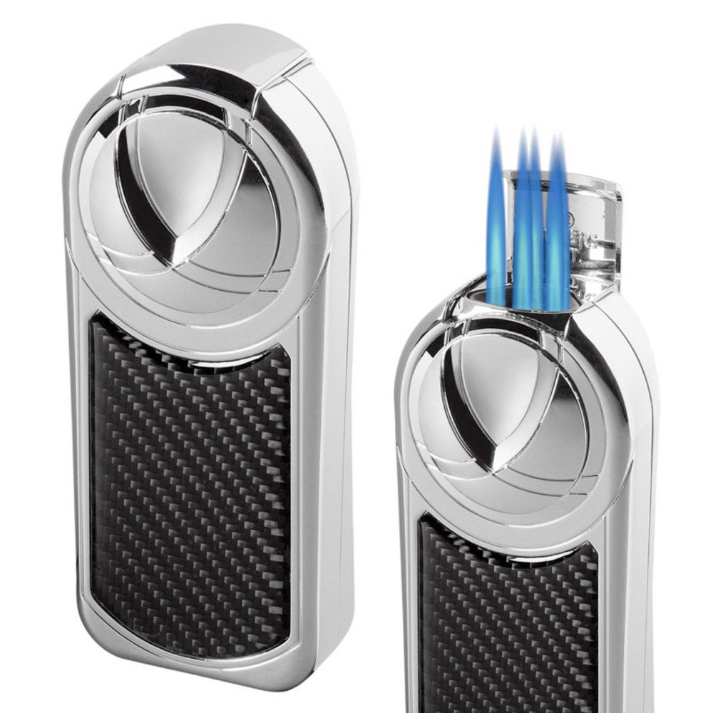 Dobrev V 5 Torch Flame Carbon Fiber Table Lighter