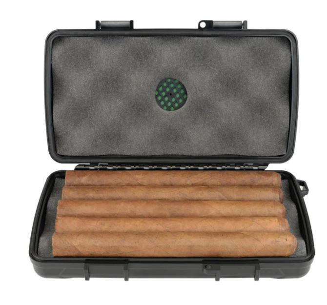 Xikar 5 Ct Travel Humidor Black (Case of 6)