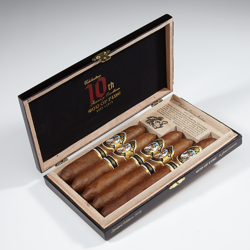 God of Fire 5-Cigar Aniversario Assortment - God of Fire 5-Cigar Aniversario Assortment (5 Cigars)