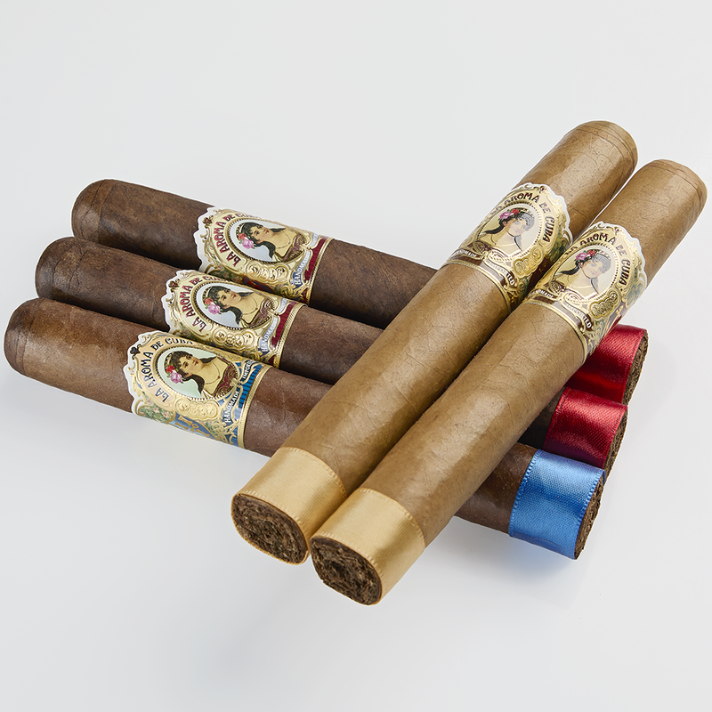 La Aroma de Cuba 92-93 Rated Fresh Pack 5-Cigar Sampler - La Aroma de Cuba 92-93 Rated Fresh Pack 5-Cigar Sampler (5 Cigars)