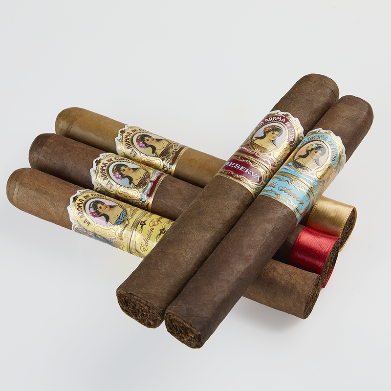 La Aroma de Cuba 92-95 Rated Fresh Pack 5-Cigar Sampler - La Aroma de Cuba 92-95 Rated Fresh Pack 5-Cigar Sampler (5 Cigars)