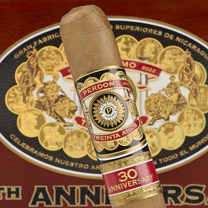 Perdomo 30th Anniversary Box-Pressed Connecticut - Epicure (Box of 30)