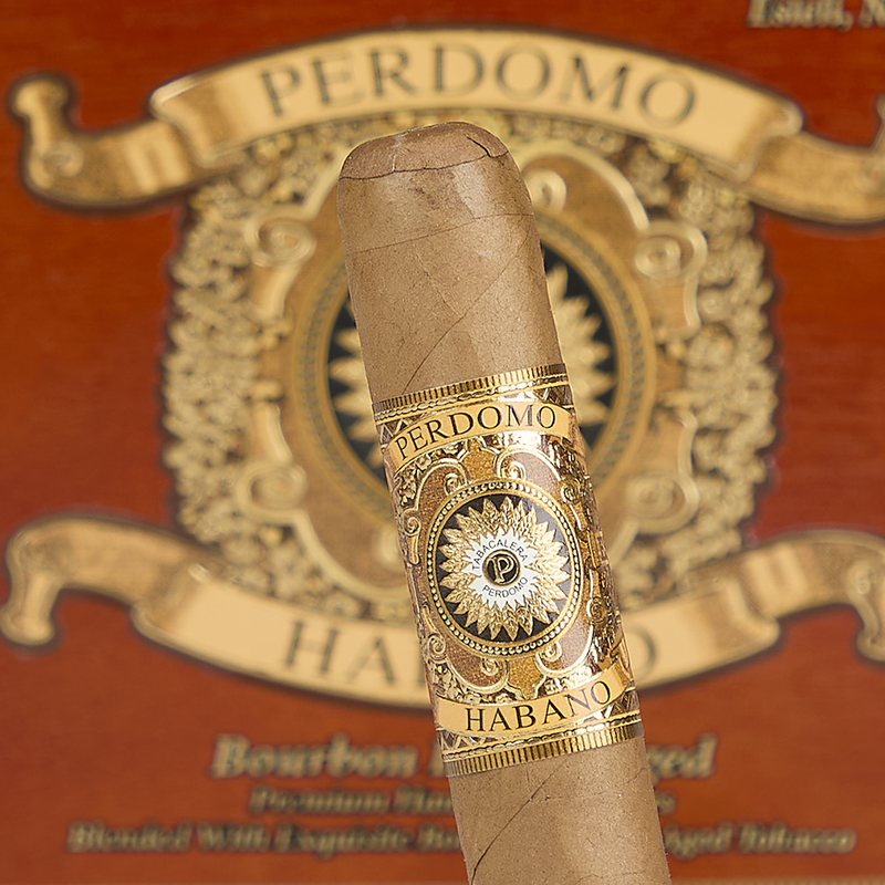 Perdomo Habano Bourbon Barrel-Aged Connecticut - Epicure (Box of 24)