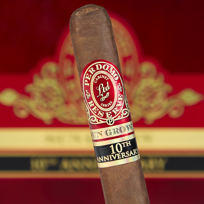 Perdomo Reserve 10th Anniversary Box-Pressed Sun-Grown - Super Toro (Pack of 5)
