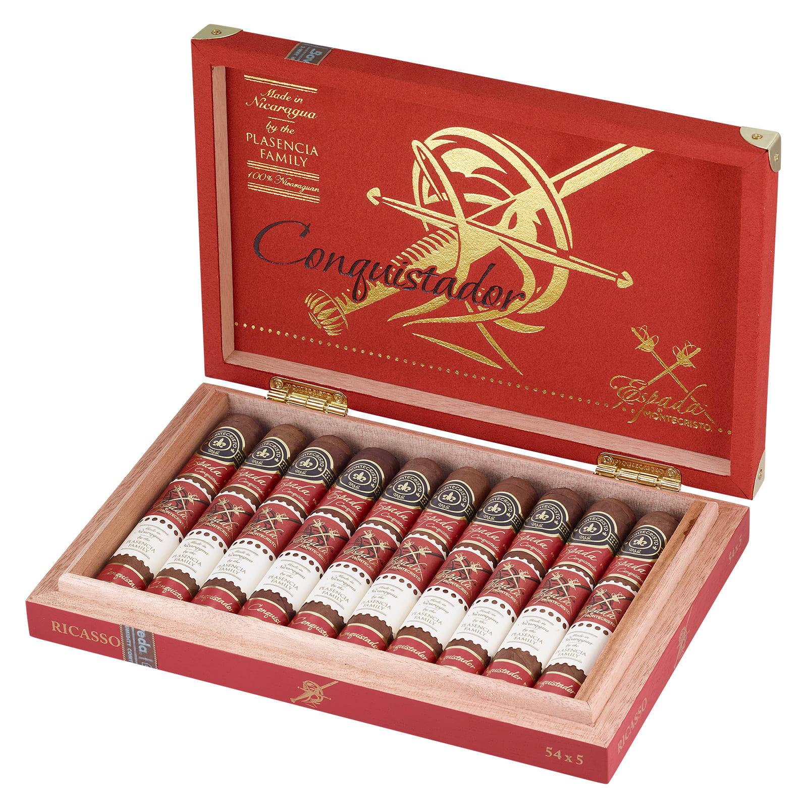 Montecristo Espada Conquistador Ricasso Natural | Robusto | Box of 10
