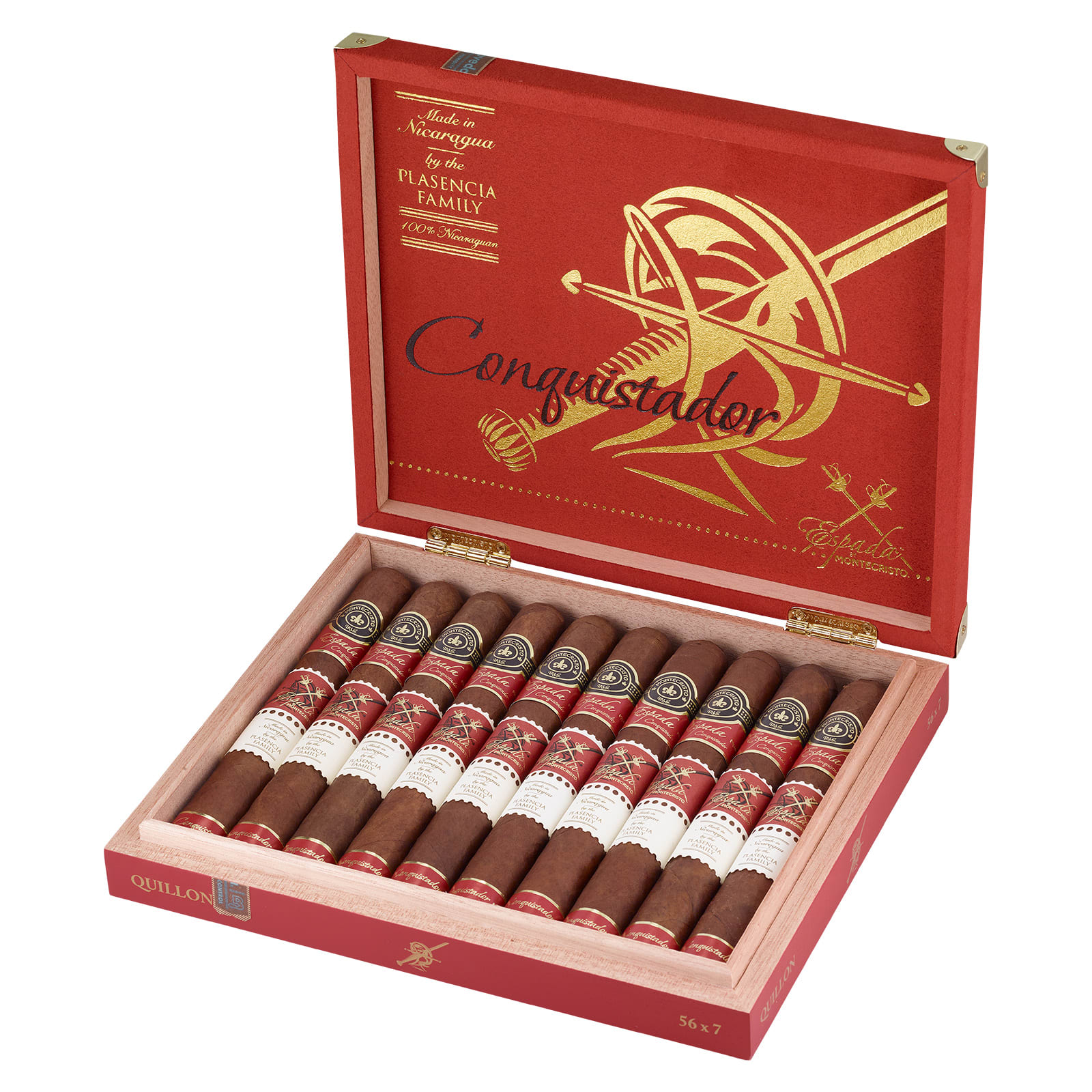 Montecristo Espada Conquistador Quillon Natural | Churchill | Box of 10