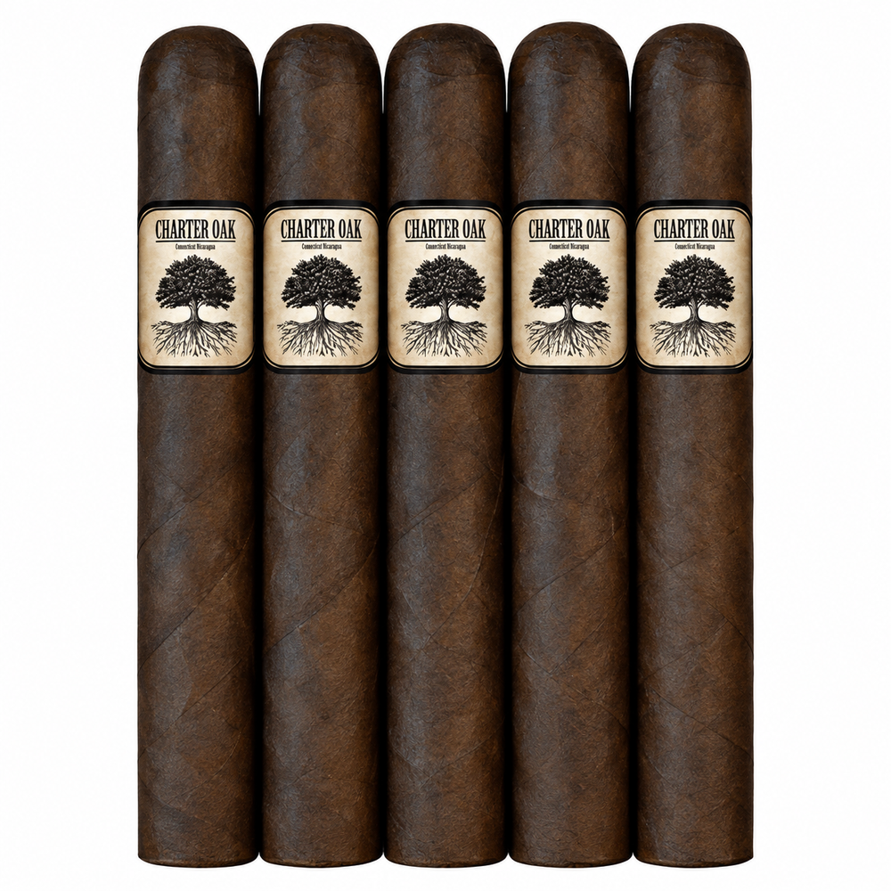 Foundation Charter Oak 5CT Sampler | Maduro Petite Corona (5.25 x 42)
