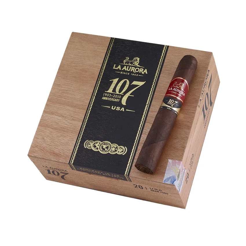 La Aurora 107 USA Maduro Gran Toro | Double Toro | Box of 20