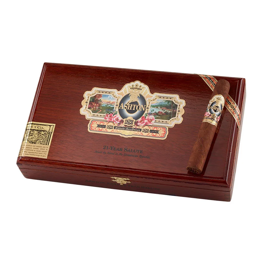 Ashton Estate Sun Grown 21 Year Salute Natural | Robusto | Box of 25