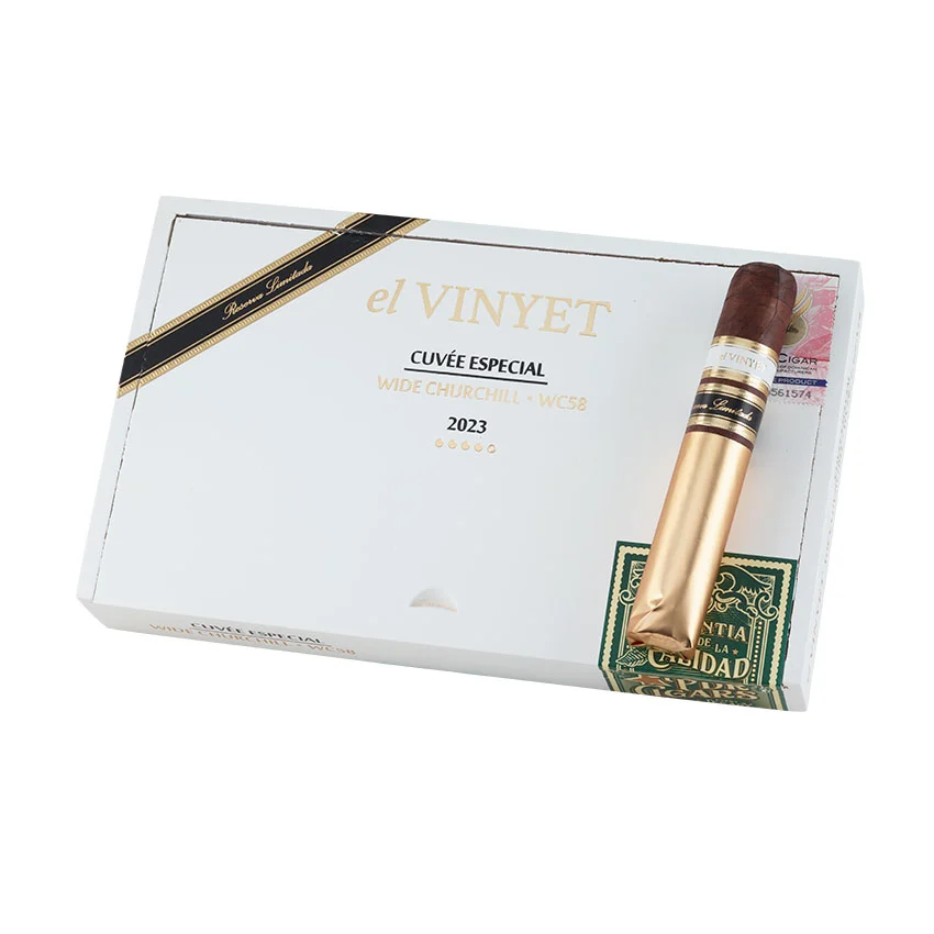 El Vinyet Cuvee Especial 2023 WC58 Wide Churchill Dark Natural | Churchill | Box of 10