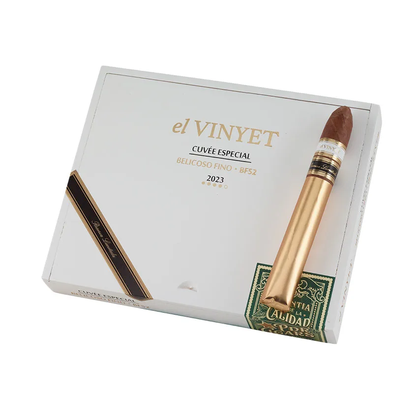 El Vinyet Cuvee Especial 2023 BF52 Belicoso Dark Natural | Belicoso | Box of 10