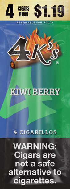 Good Times 4Ks Cigarillos Kiwi Berry - 15 Packs of 4, photo 106